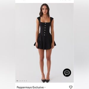 Peppermayo black bustier dress